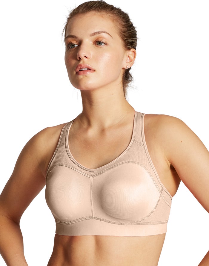 Champion Womens Sports Bra NZ - The Distance Underwire 2.0 Beige ( 0526-GXZAD )